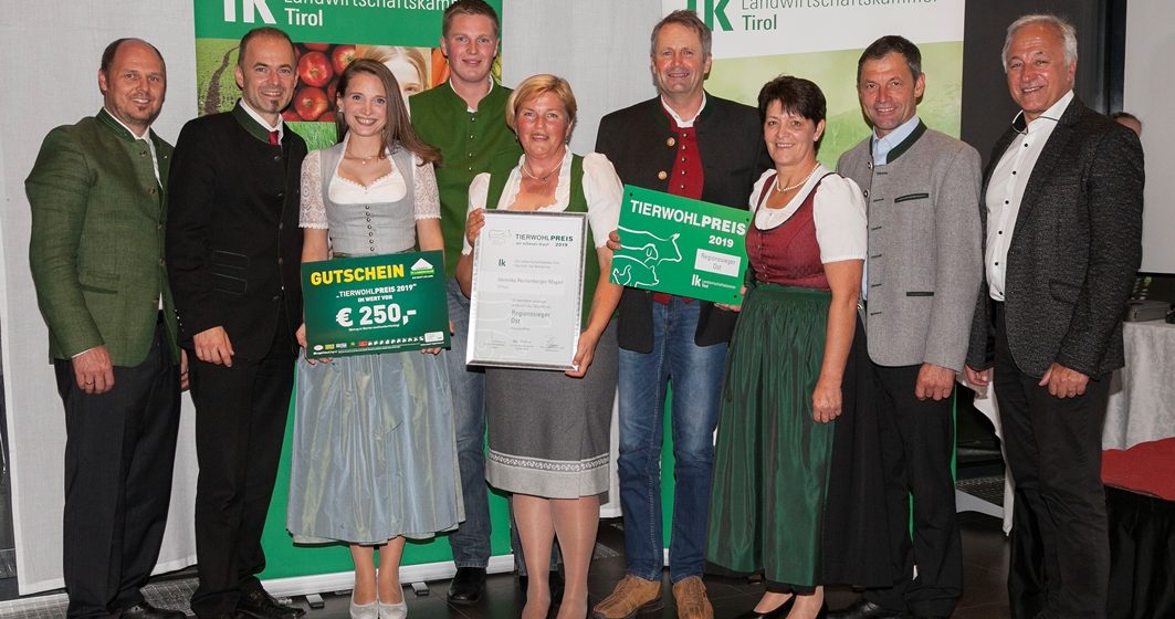 Landwirtschaftskammer Tirol verleiht erstmals Tierwohlpreis