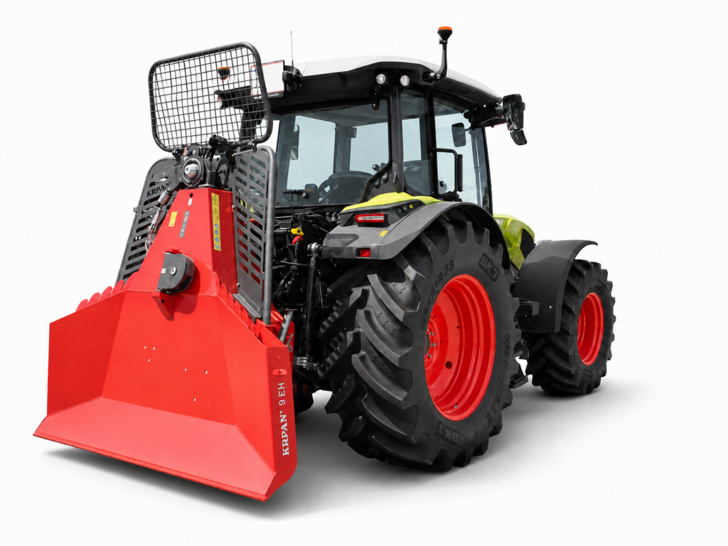 Kpran Seilwinde 9EH mit CLaas Axos 3.105 Comfort