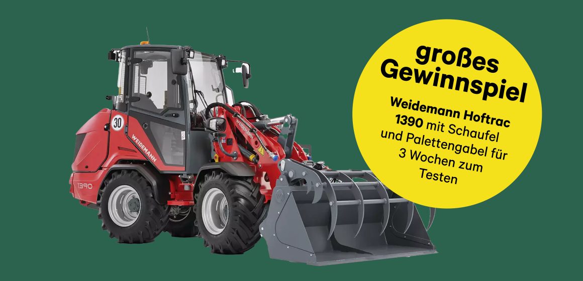 Gewinne einen Hoftrac 1390 für 3 Wochen