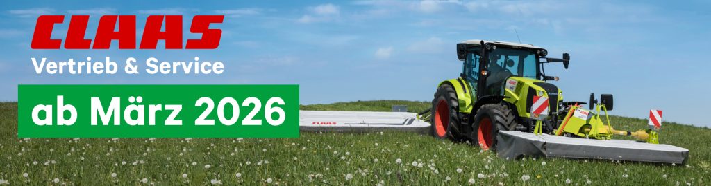 Claas Traktor mit Mähwerk